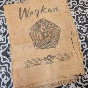 Coffee Burlap Bag, HUGE! Guatemala Coffee Beans, decor or projects